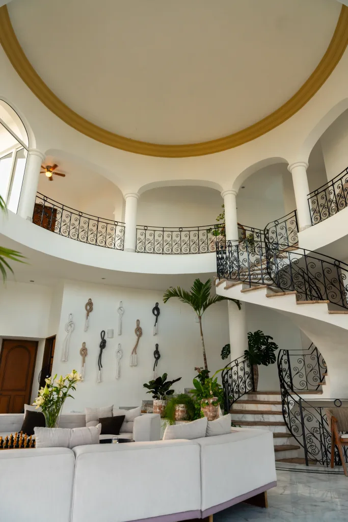Place to stay Christmas beach vacations, there are stairs inside a room in Casa Pakaat