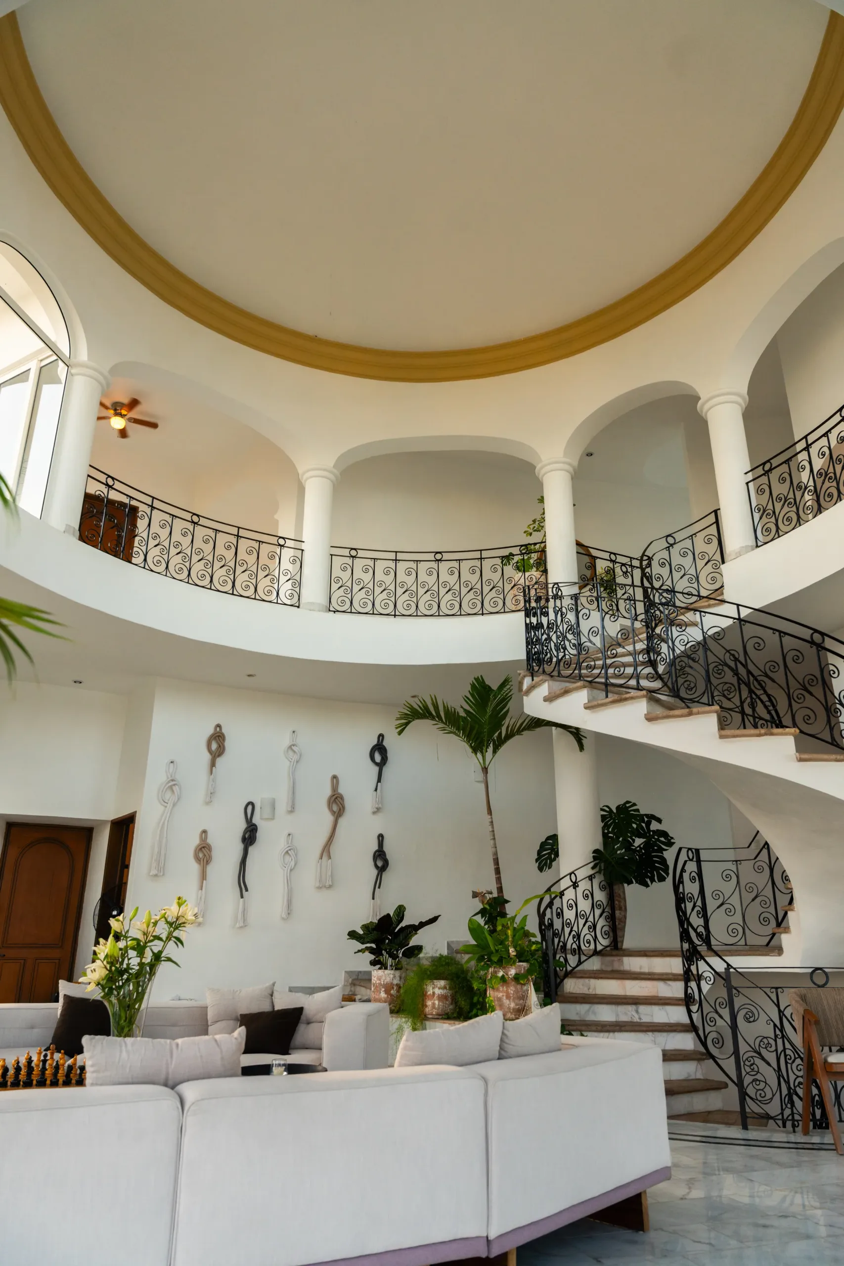 Place to stay Christmas beach vacations, there are stairs inside a room in Casa Pakaat